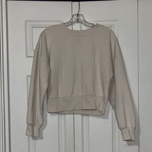 Beige Crewneck Sweatshirt